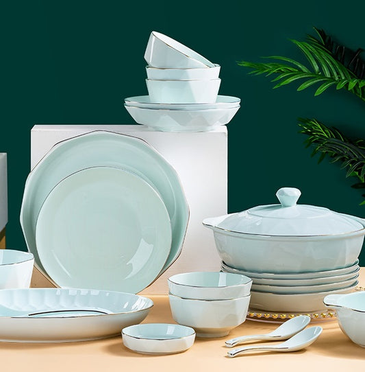 ‘Jade’ 56-Piece Dinner Set