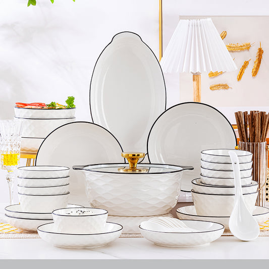 ‘Rosie’ 47-Piece Dinner Set