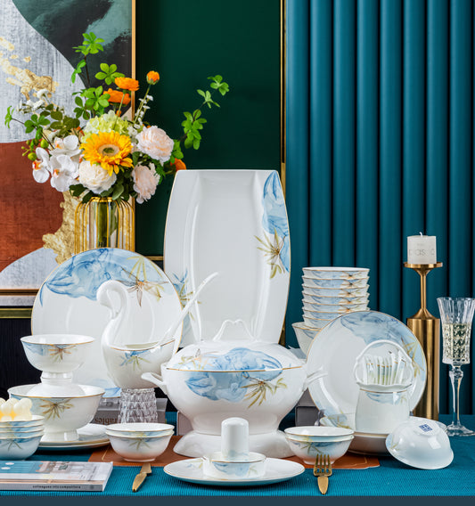 'Water Lily' 60-Piece Dinner Set