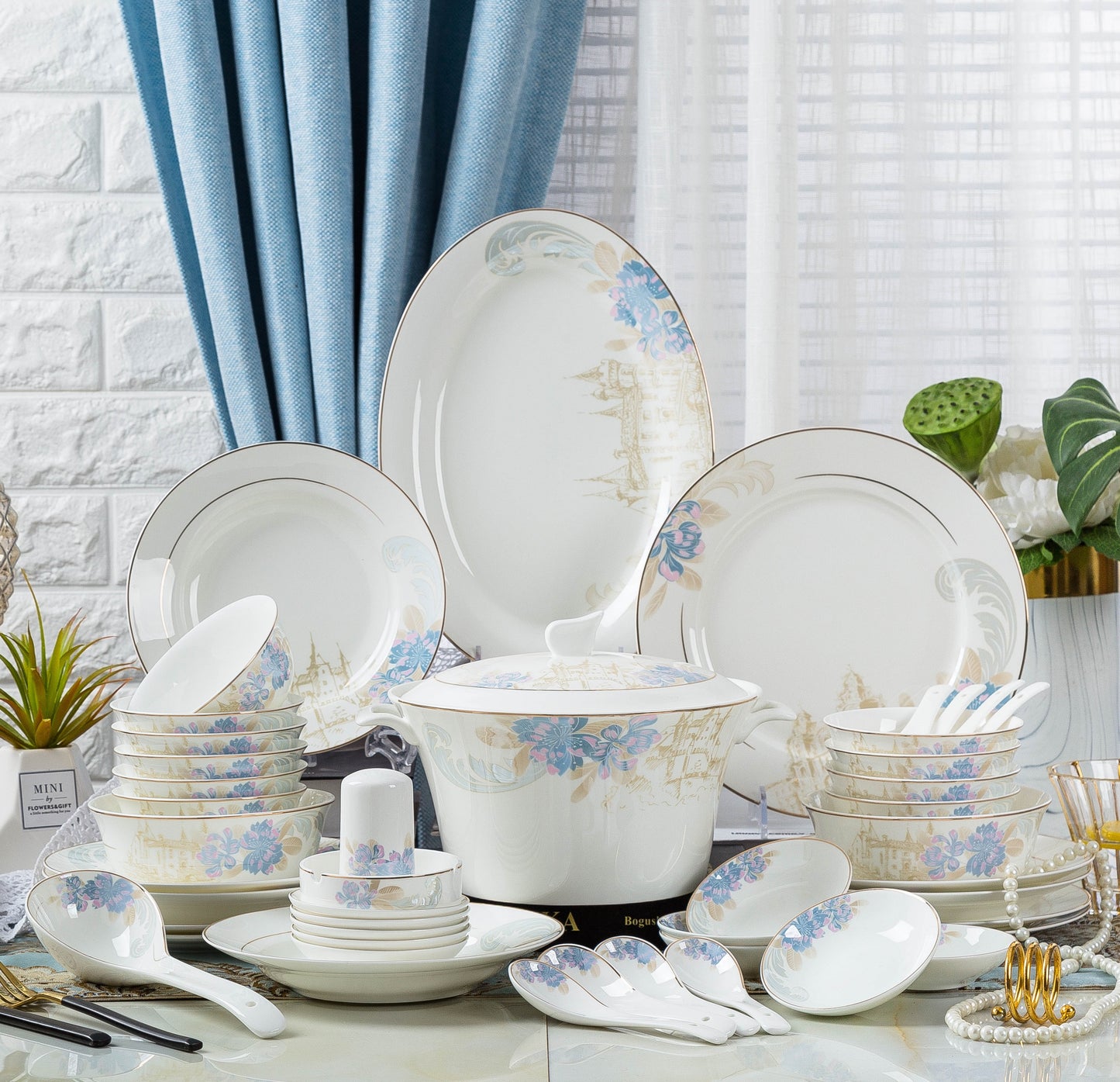 ‘Fairview’ 58-piece Dinner Set