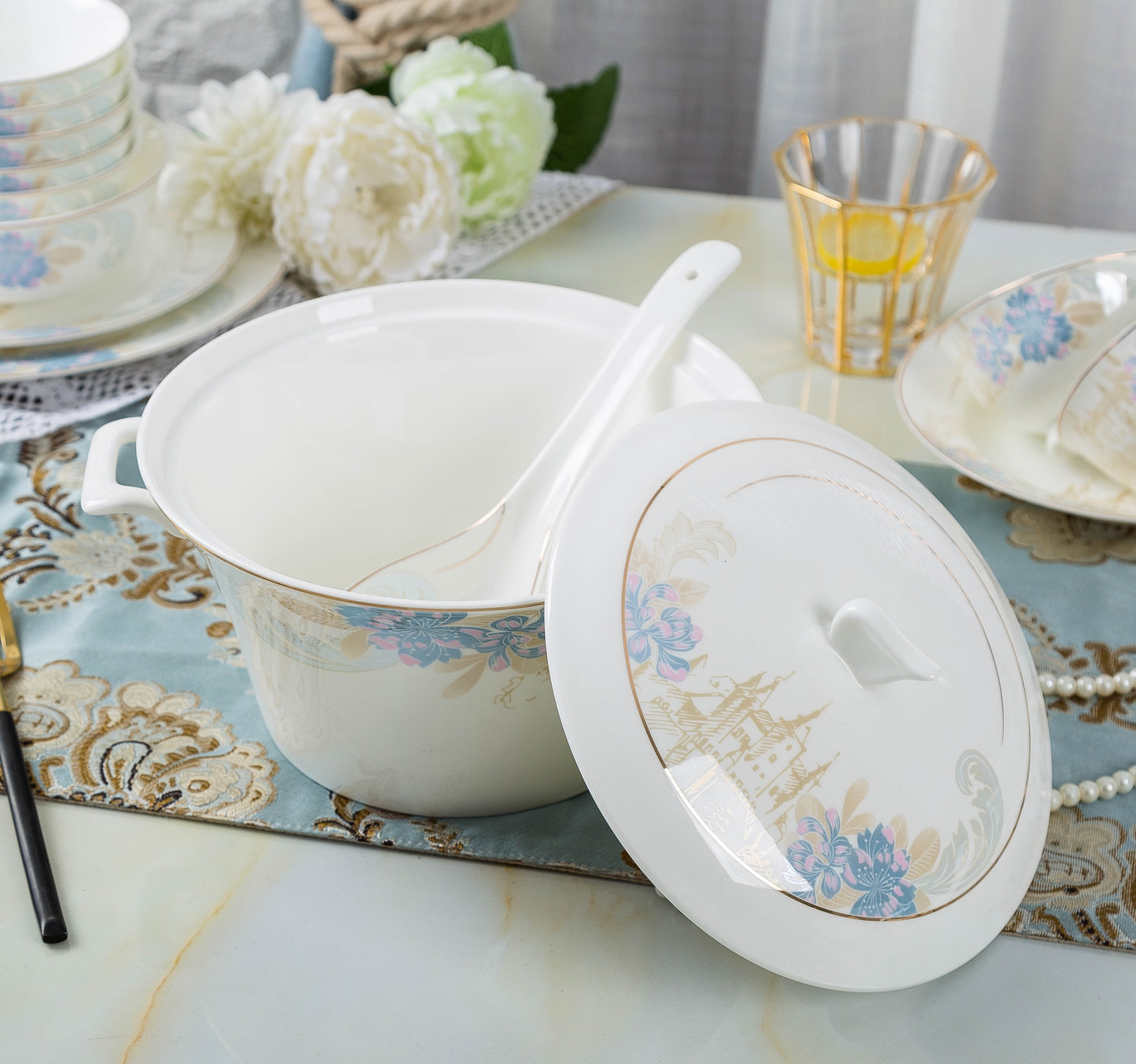 ‘Fairview’ 58-piece Dinner Set