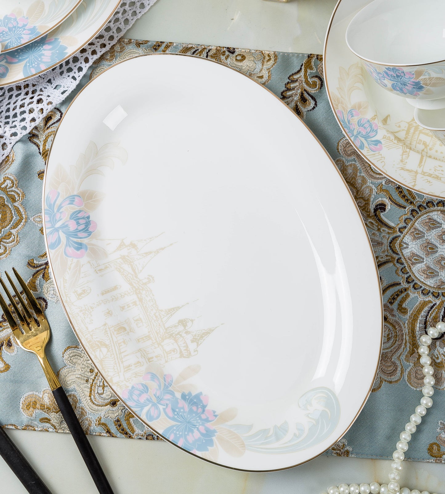 ‘Fairview’ 58-piece Dinner Set