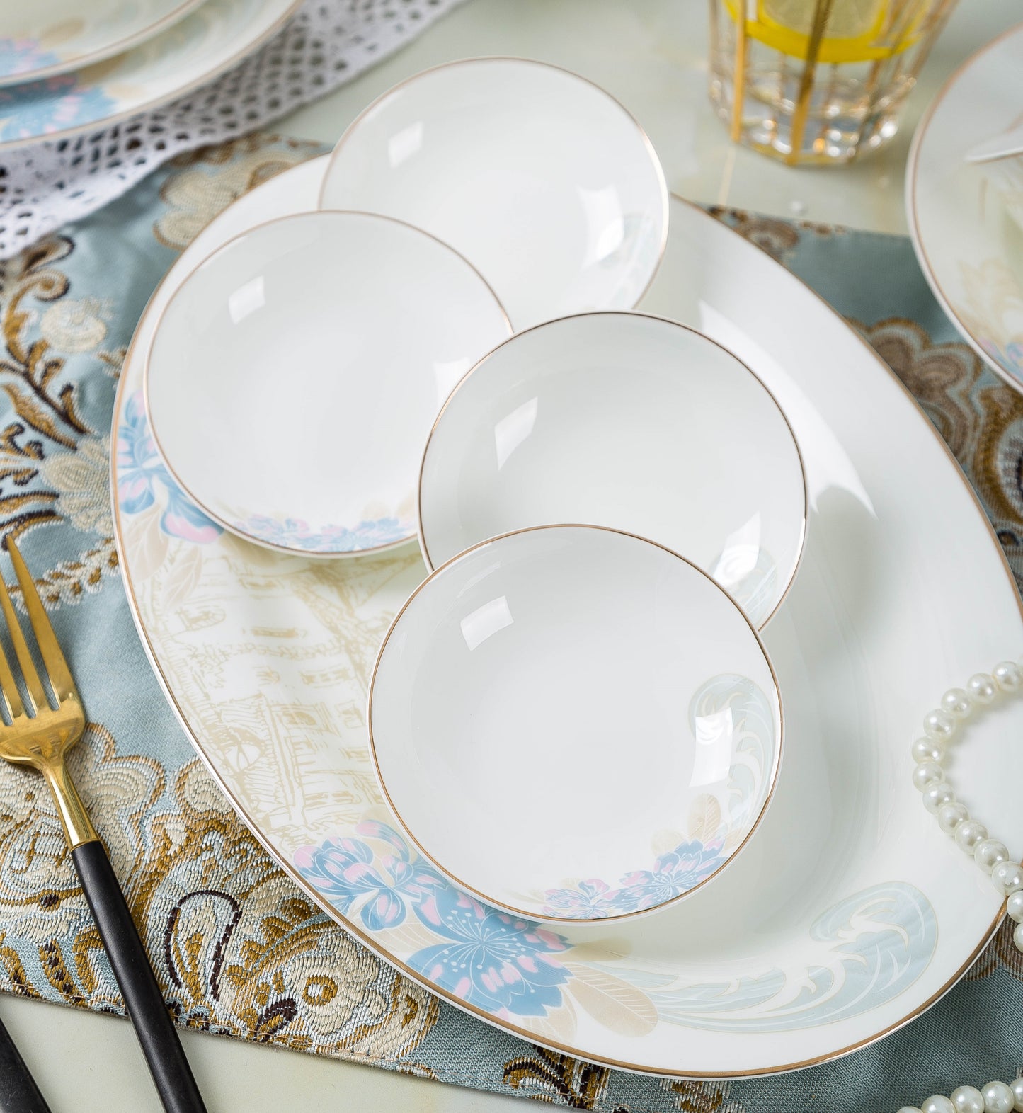 ‘Fairview’ 58-piece Dinner Set