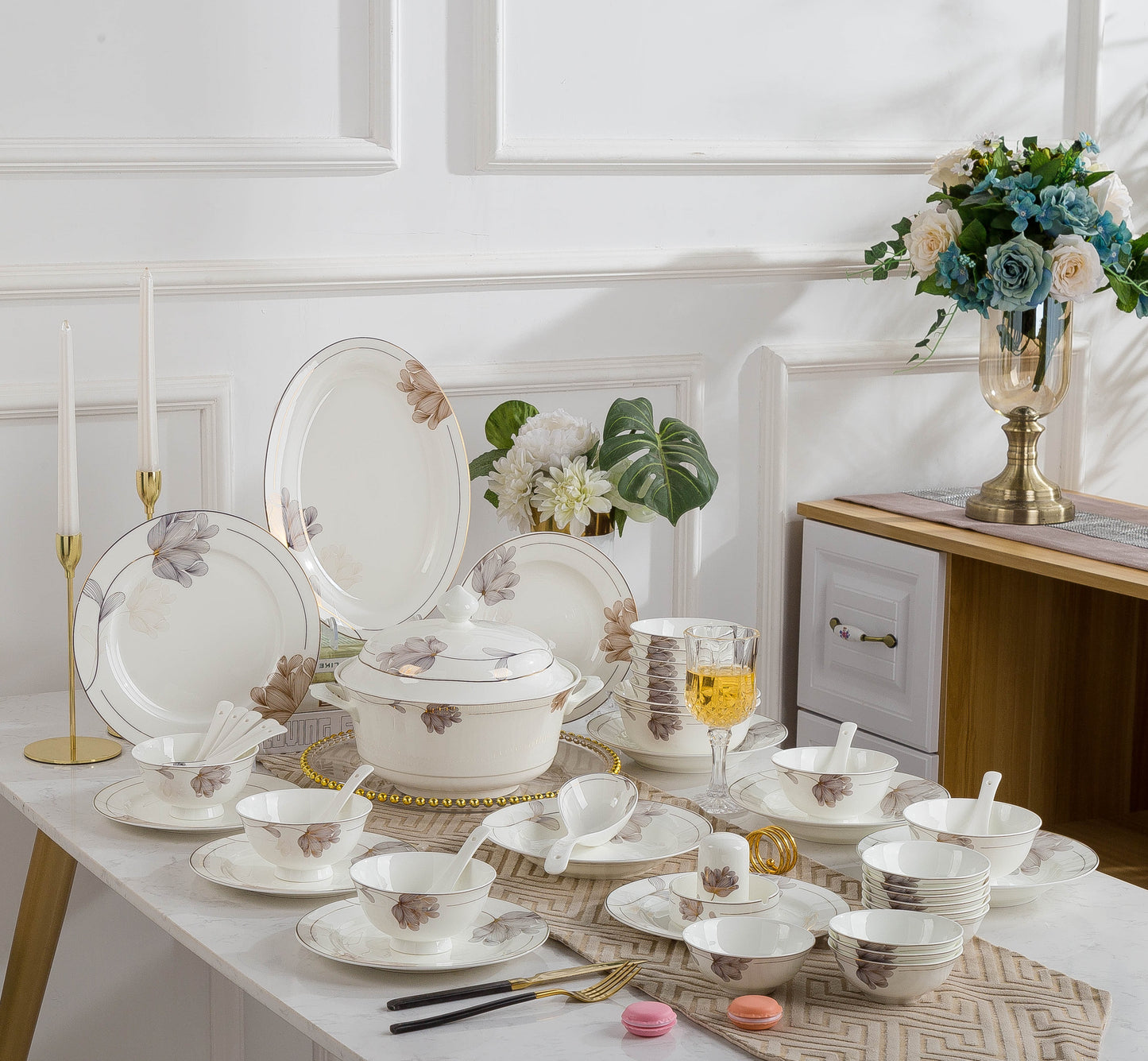 ‘Primrose’ 58-Piece Dinner Set