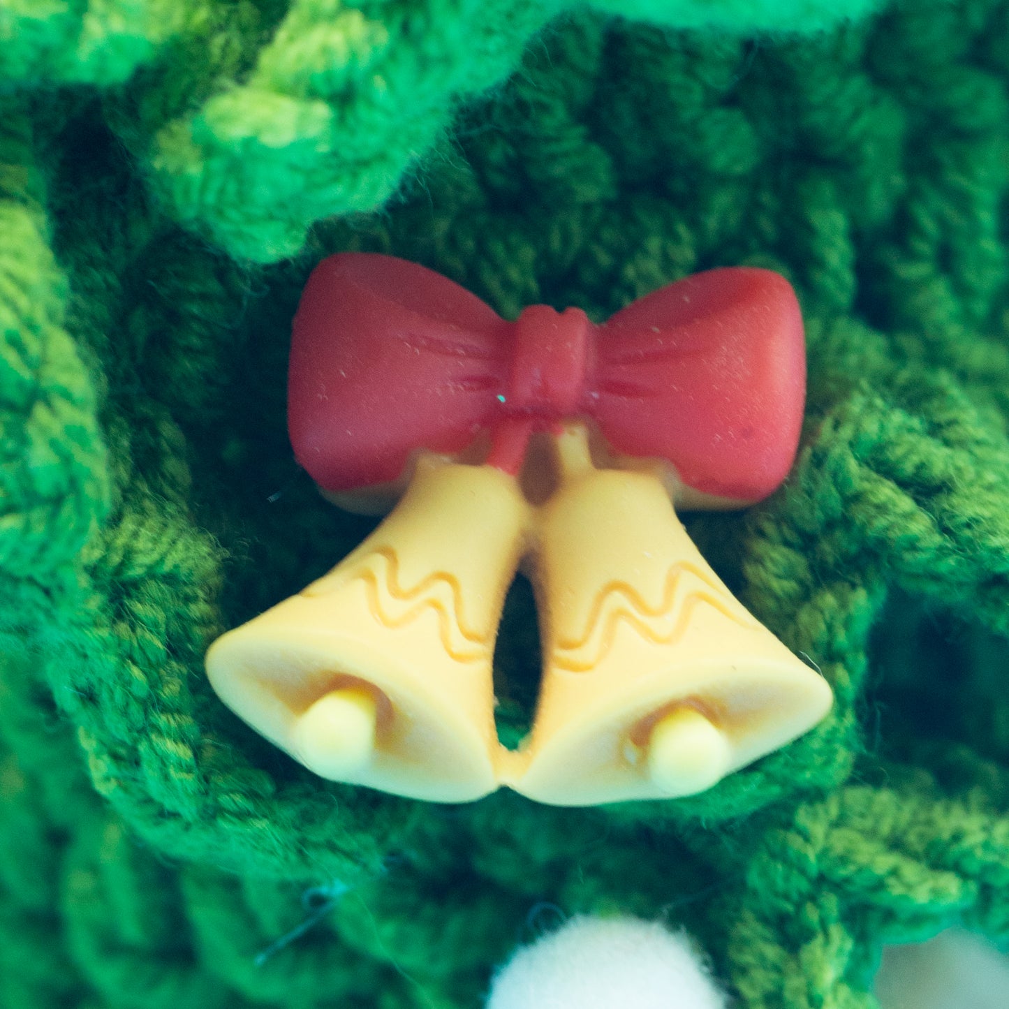 Handmade Crochet Christmas Tree (16–18 cm) – Unique Mini Holiday Decoration with Random Crochet Ornaments by CHU CHU