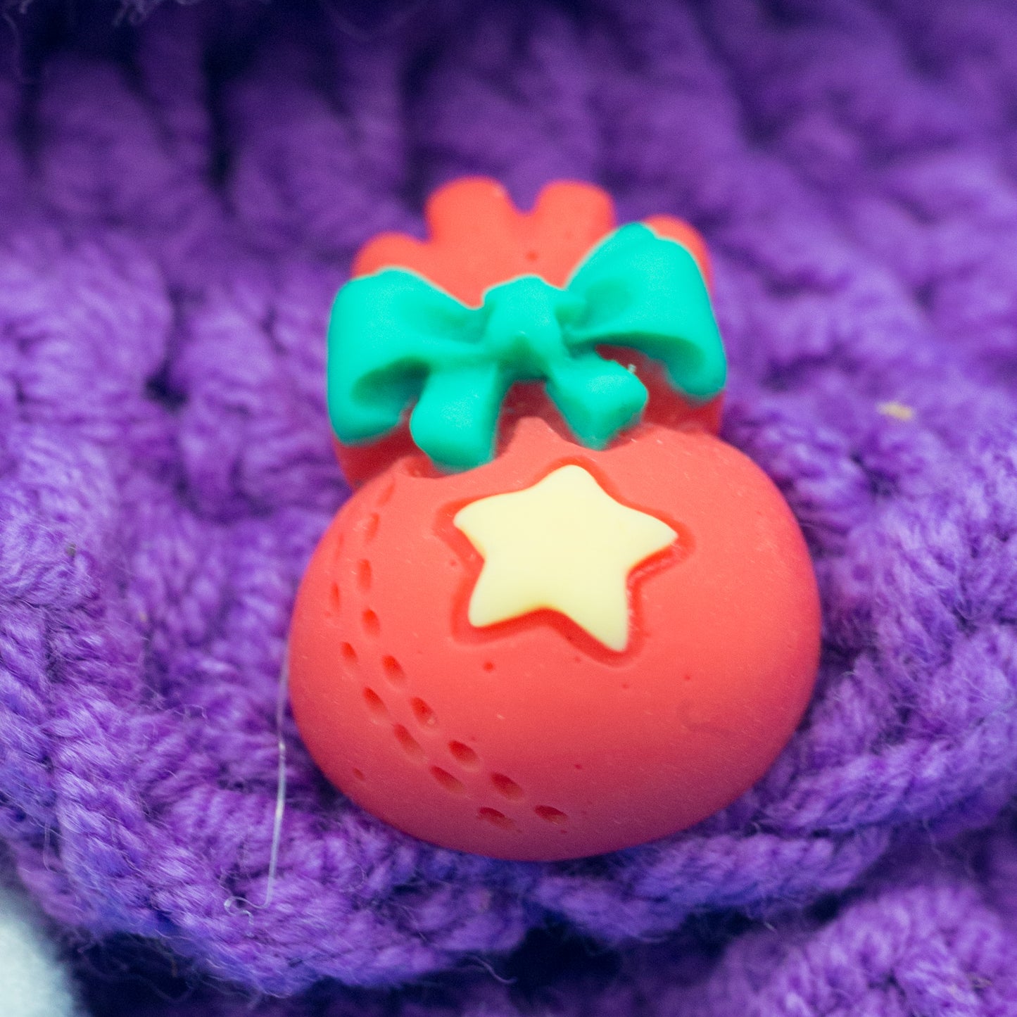 Handmade Crochet Christmas Tree (16–18 cm) – Unique Mini Holiday Decoration with Random Crochet Ornaments by CHU CHU