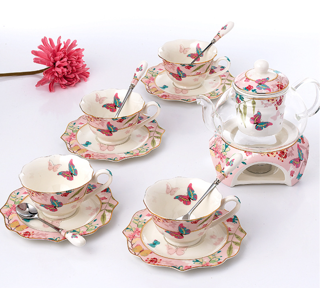 ‘Sakura’ 15-Piece Porcelain Tea Set