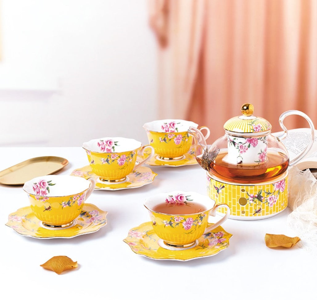 ‘Royal Elegance’ 10-Piece Porcelain Tea Set