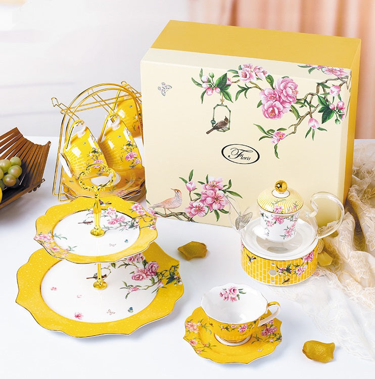 ‘Royal Elegance’ 10-Piece Porcelain Tea Set