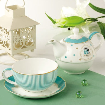 ‘Chic & Chill’ Porcelain Tea Set for One