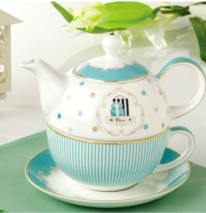 ‘Chic & Chill’ Porcelain Tea Set for One